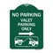 Signmission No Parking Valet Parking W/ Right Arrow W/ Car Tow Graphic Alum Sign, 18" x 24", GW-1824-23644 A-DES-GW-1824-23644 - alternate 1